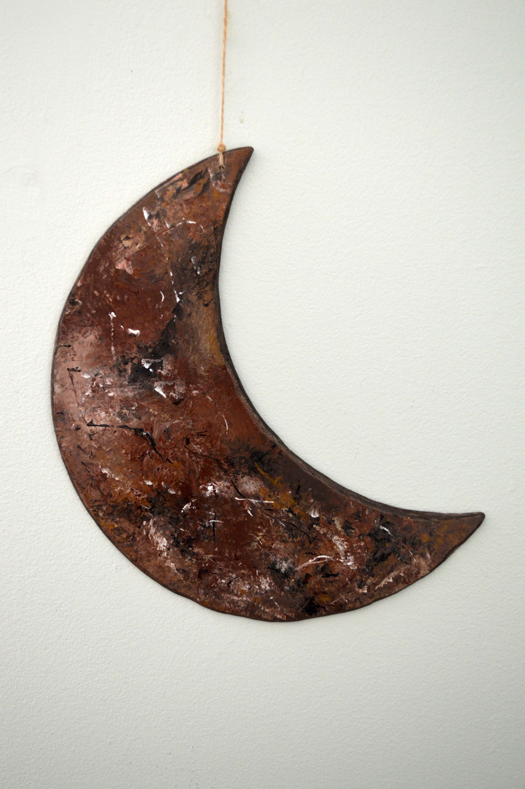 Wooden Hanging Crescent Moon Decor Crescent Moon Wall Art | Etsy