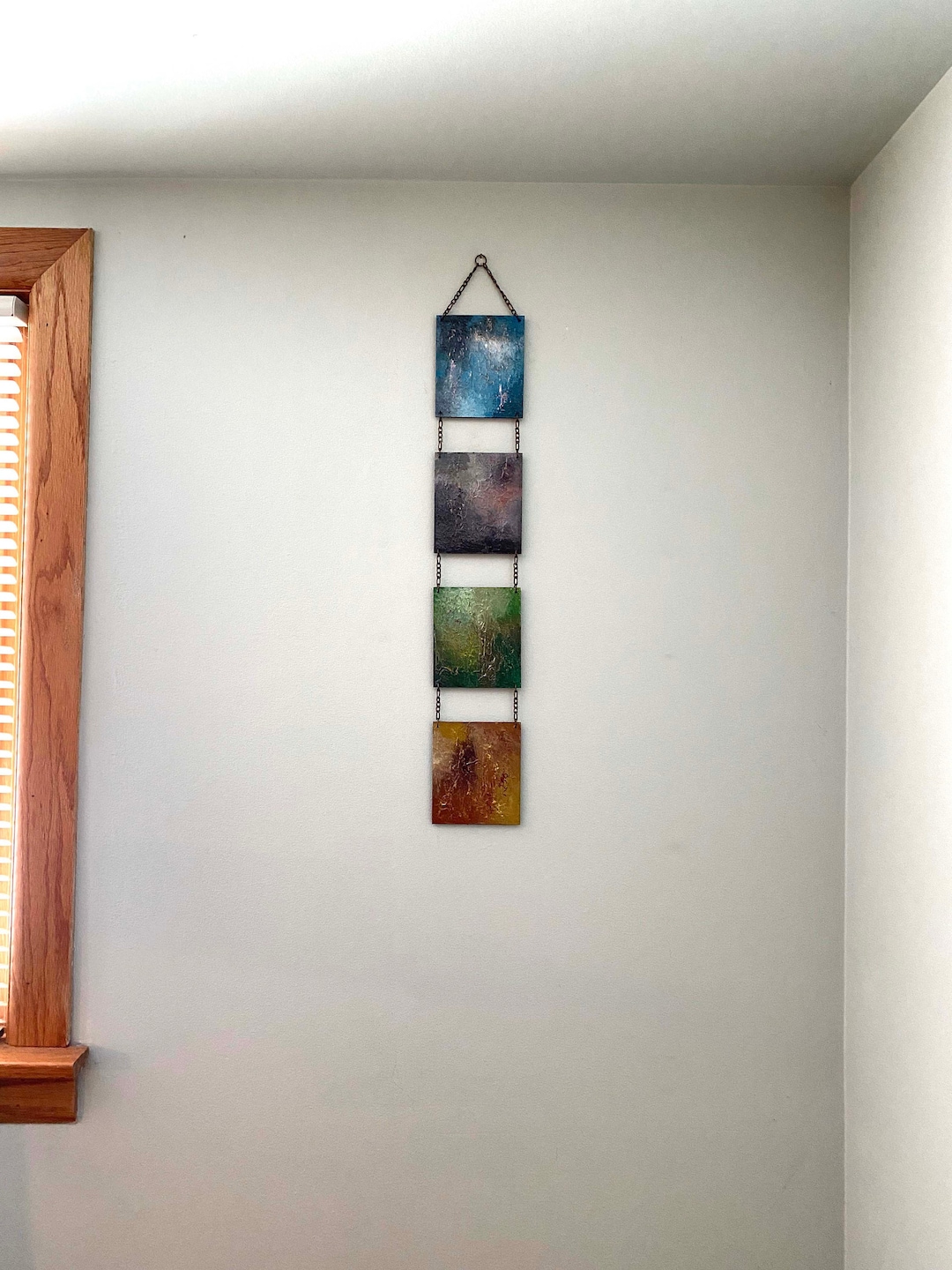 Vertical Wall Art, Vertical Wall Hanging, Vertical Wall Decor, Boho Art