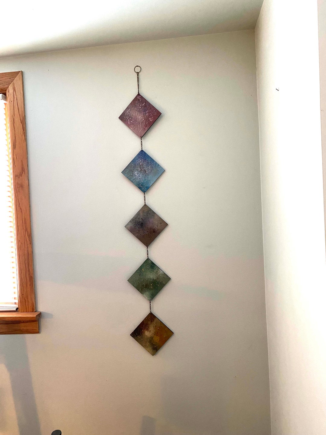 Vertical Wall Art, Vertical Wall Hanging, Vertical Wall Decor, Boho Art