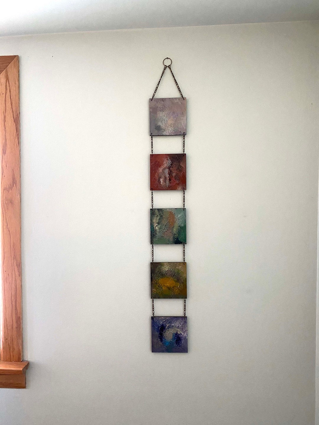 Vertical Wall Art, Vertical Hanging Wall Art, Vertical Wall Decor, Boho