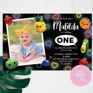 Hey Bear Sensory Birthday Invitation Digital Download Custom Invite Unisex Design Photo Invitation