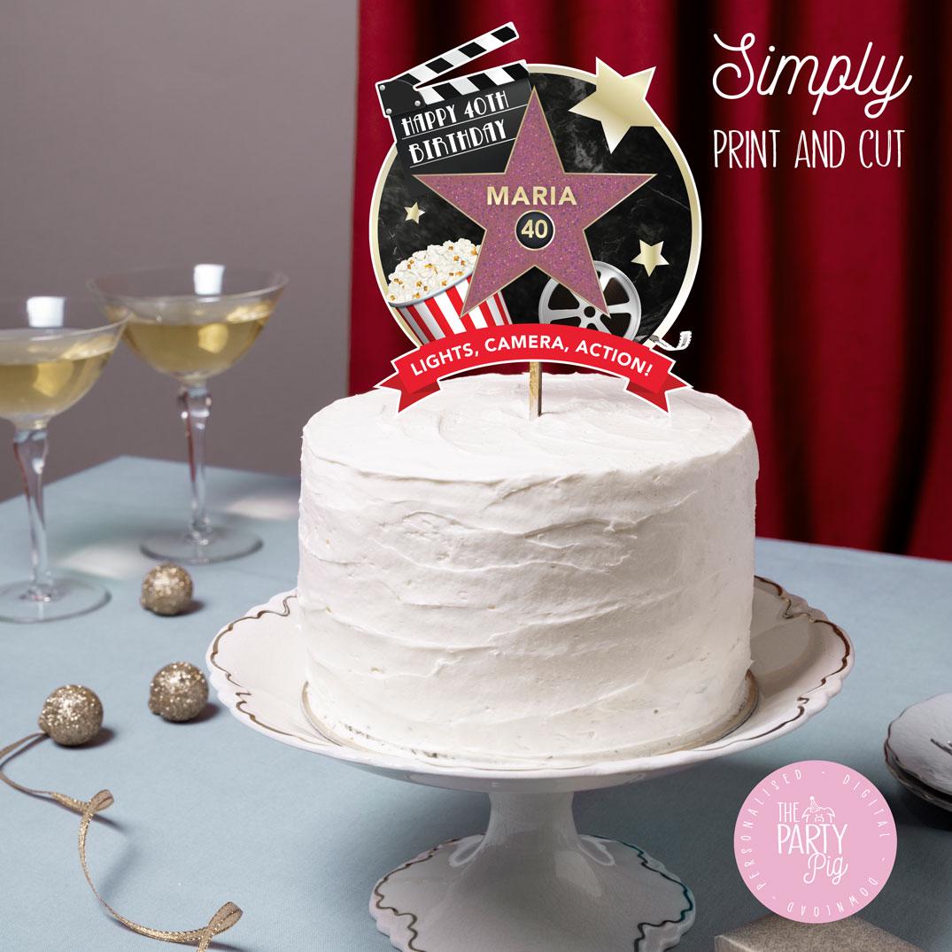 Naicaek Decoración De Pastel De Cumpleaños Con Purpurina Dorada Con Texto En Inglés «My Love», Decoración De Pastel De Feliz Cumpleaños Para Esposa, Marido, Hijos O Padres, Suministros De Decoración