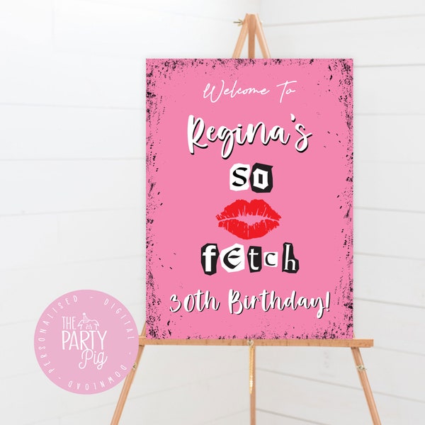 Mean Girls Birthday Party Welcome Poster Digital Download Custom DIY Party printable