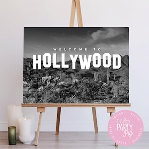 Hollywood welcome sign, hollywood welcome sign, hollywood welcome poster, welcome to hollywood ,hollywood birthday,digital instant download