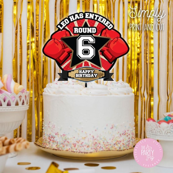 Boxen Geburtstag Tortenstecker, Boxen Geburtstag Tortendeko, Boxen Geburtstag Tortendeko Geburtstagsparty, Boxen Geburtstag Tortendeko Geburtstagsparty Tortendeko