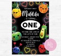 Hey Bear Sensory Birthday Invitation Digital Download Custom Invite Unisex Design