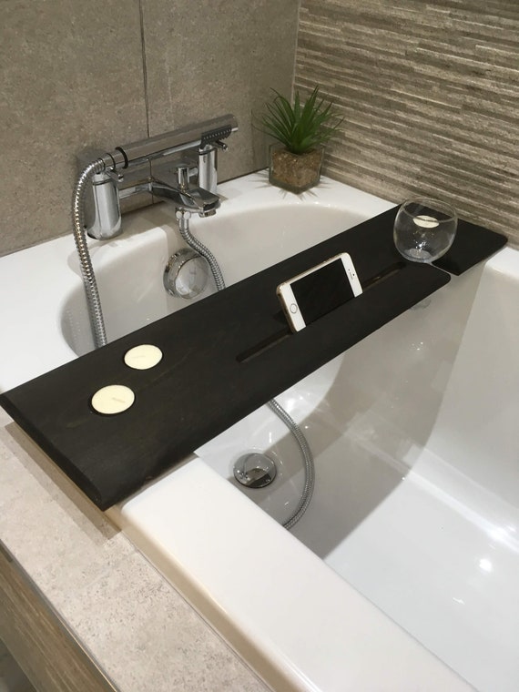 68cm Handmade Ash Black Bath Board / Bath Shelf Caddy Wine - Etsy