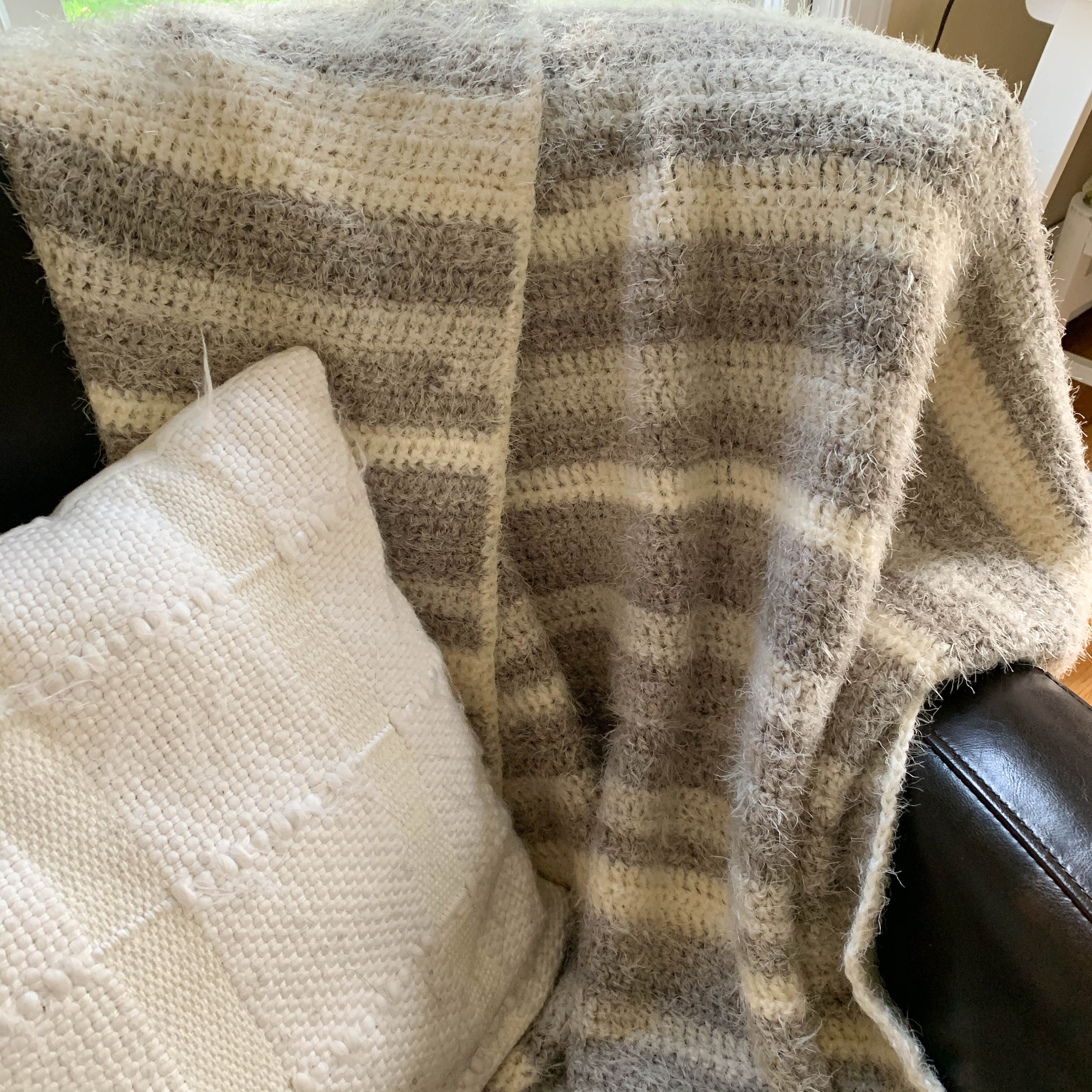 Winter Cozy Blanket Fuzzy Throw Gray Knit Blanket Etsy UK