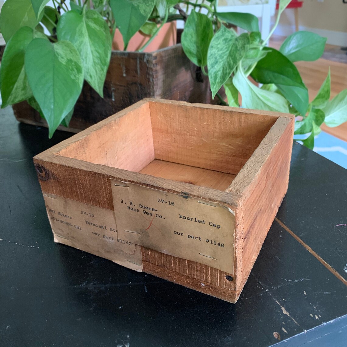 Wood Storage Box Hardware Wooden Box Antique Key Box No Etsy