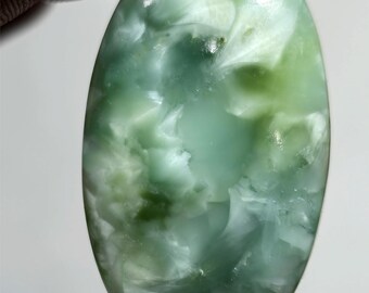 Fabulous Hemimorphite Top Grade Quality Hemimorphite Cabochon Loose Gemstone For Making Jewelry Oval Shape Stone Hand Polished Gems 28x47x9M