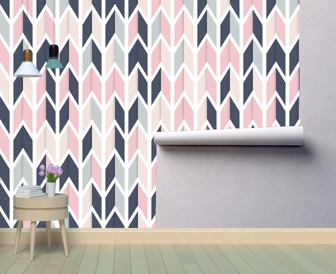 3D Geometric Removable Wallpaper Mural * Peel & Stick or Pre-pasted ...