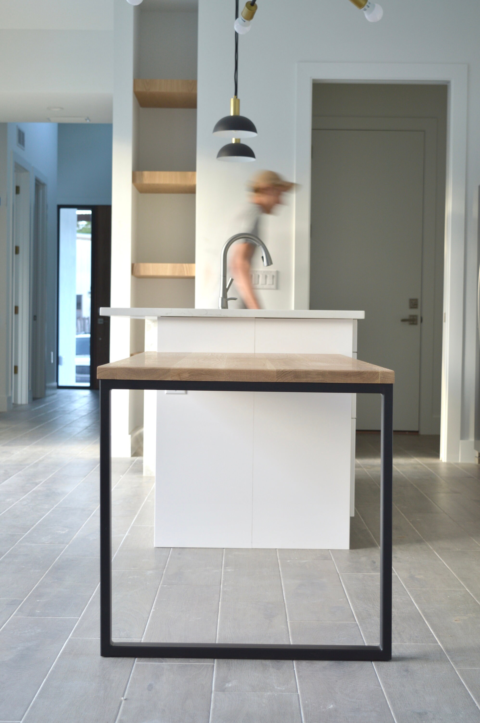 Kitchen island white oak dining table Etsy