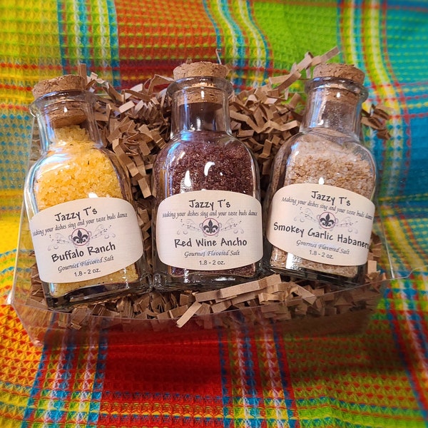 Sea Salt, Foodie Gift, Flavored Salts, Gourmet Salt, Finishing Salts, Gift for mom, Wedding gift, housewarming gift, wedding favor