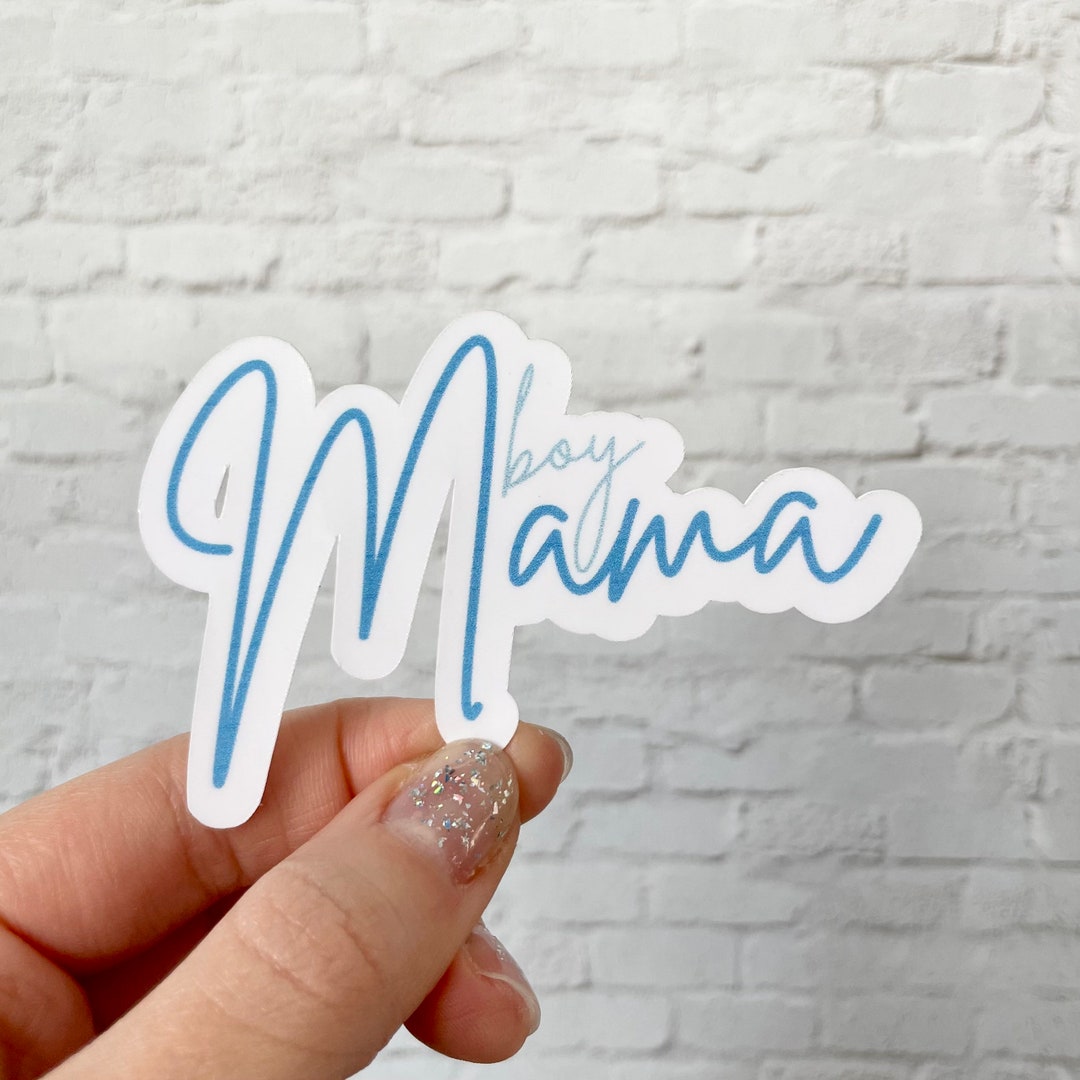 Boy Mama Sticker Boy Mom Sticker Premium Waterproof Etsy