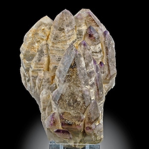 Amethyst Large Smoky & Milky  Cluster with Phantoms – Brandberg, Namibia