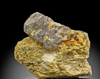 Green Phantom Fluorite with Muscovite on Feldspar | Erongo Mountains Namibia | Etched Dodecahedron, Display Specimen