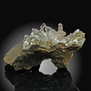 Scepter & Reversed Scepter Amethyst on Matrix – Rare Form – Brandberg, Namibia – dualgrowth, amethystcore, collectorrare