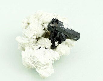 Schorl Tourmaline Crystals on Feldspar Matrix from Erongo Region Namibia