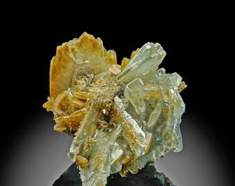 Cristales de barita azulada – Mina Sidi Lahcen, Marruecos – Ejemplar mineral