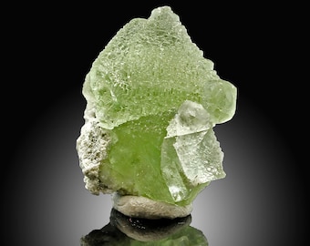 Green Fluorite Crystal – Erongo Region Namibia – Mineral Specimen