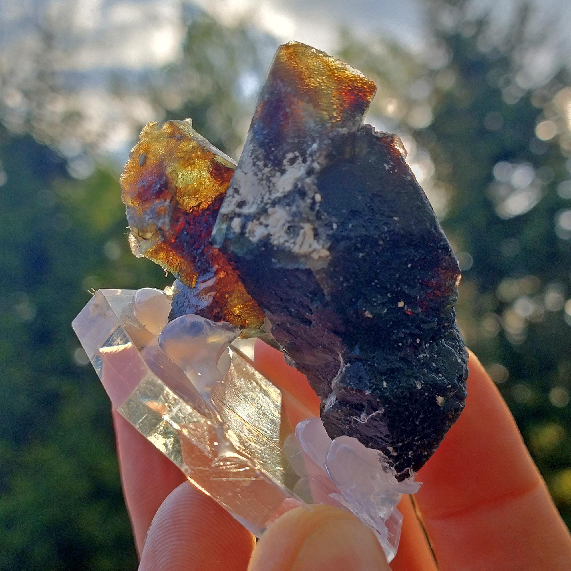 Buy Dark Green Spinel Twin Fluorite – Erongo Region Namibia