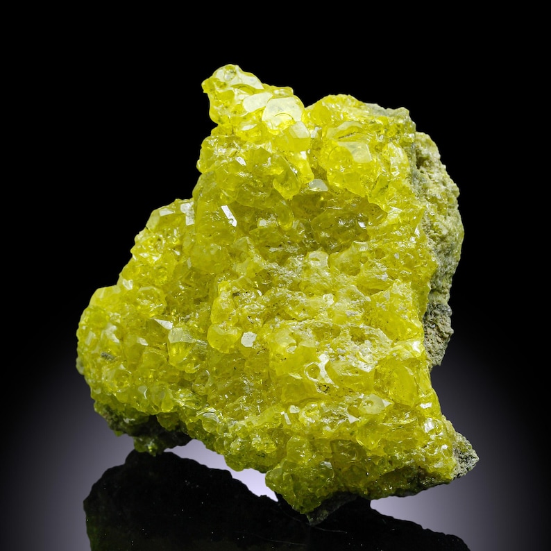 Sulf Sulfur Vibrant Yellow Crystal From El Desierto Mine Bolivia - Etsy