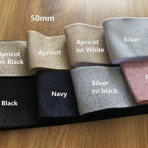 1.5inch / 40mm Elastic bandColor wide elastic oak tendonsA skirt beltGarment accessories 1YARD image 9