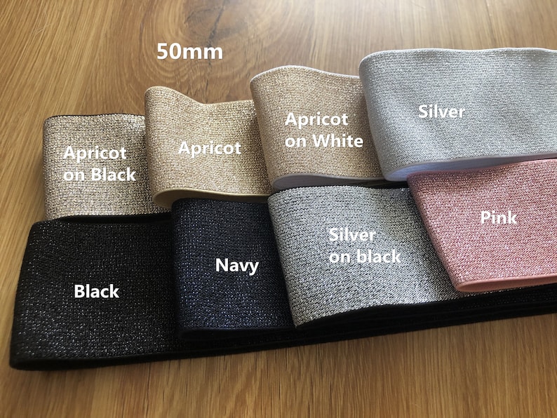 1.5inch / 40mm Elastic bandColor wide elastic oak tendonsA skirt beltGarment accessories 1YARD image 9