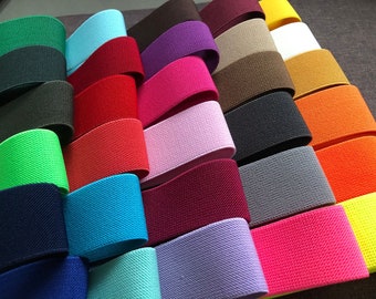 38 mm (1,5 inch) -1 YARD elastische band，Brede gekleurde eiken pezen，Een rokriem，Kledingaccessoires
