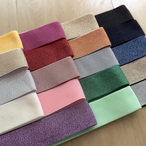 Fascia elastica da 1,5 pollici / 40 mm, tendini elastici larghi in rovere colorato, cintura per gonna, accessori per abbigliamento - 1 YARD