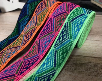 1 inch (25mm) Elastic band，Color wide elastic oak tendons，A skirt belt，Garment accessories -1YARD