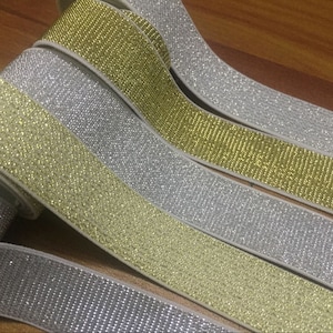 1 inch (25mm) Elastic band，Shining，Color wide elastic oak tendons，A skirt belt，Garment accessories -1YARD
