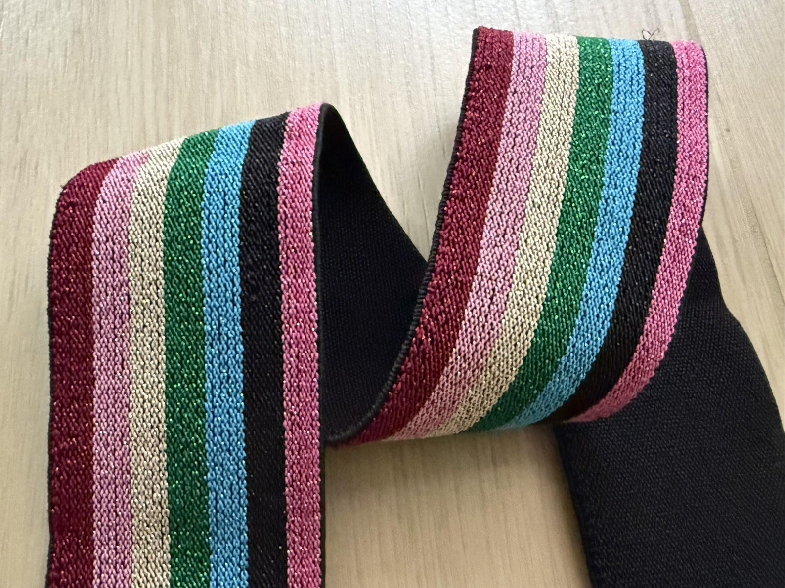 2 Inch (50mm) Elastic Band，rainbow Color，color Wide Elastic Oak Tendons ...