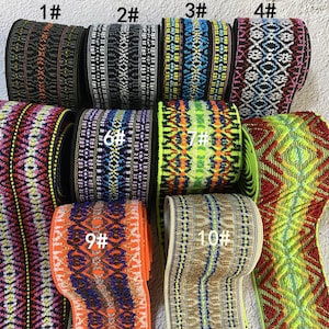 50 mm resårband, färgade breda elastiska ekben, kjolbälte, klädaccessoarer - 1 YARD bild 5