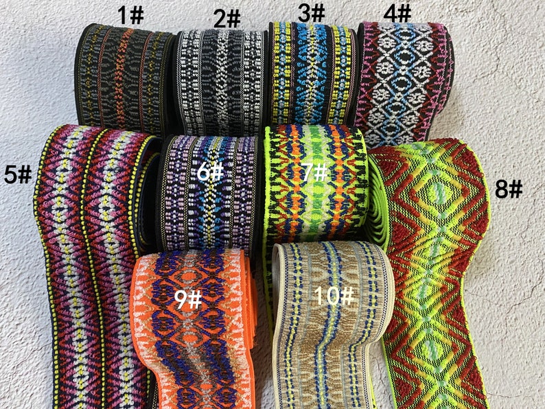 50 mm resårband, färgade breda elastiska ekben, kjolbälte, klädaccessoarer - 1 YARD bild 5