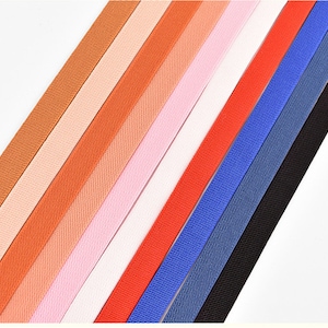 Bande élastique de 20 mm, tendons larges élastiques de couleur chêne, ceinture de jupe, accessoires de vêtement - 1 YARD