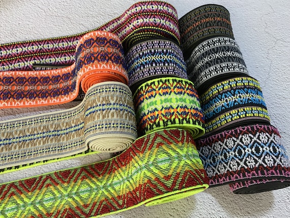2 inch (50mm)  Elastic band，Color wide elastic oak tendons，A skirt belt，Garment accessories -1YARD