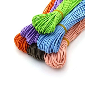3YARD - 2mm Elastic band，Elastic rope，Bra Strap，Color wide elastic oak tendons，A skirt belt，Sewing Elastic，Garment accessories