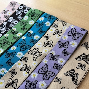 50 mm resårband, regnbågsfärgat, breda elastiska ekben, kjolbälte, klädaccessoarer - 1 YARD
