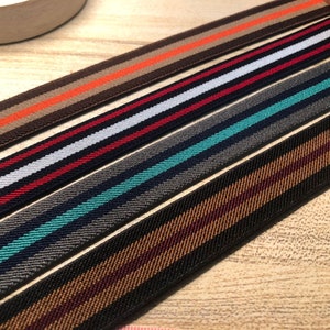 1 inch (25mm) Elastic band，Color wide elastic oak tendons，Stripe，A skirt belt，Garment accessories -1YARD