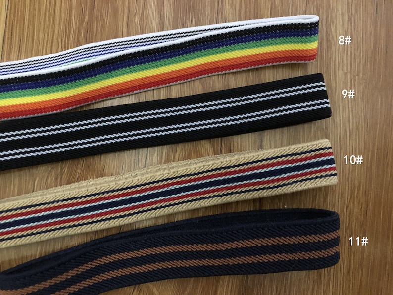 20mm Elastic bandColor wide elastic oak tendonsA skirt beltGarment accessories 1YARD image 4