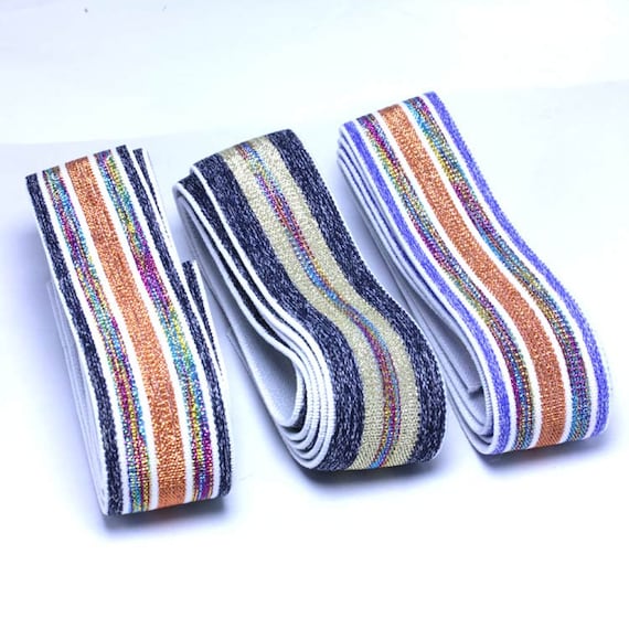 1 inch (25mm) Elastic band，Color wide elastic oak tendons，A skirt belt，Lattice，Garment accessories -1YARD