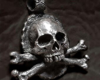 Sugar Skull And Cross Bones Original Tattoo Art Etsy