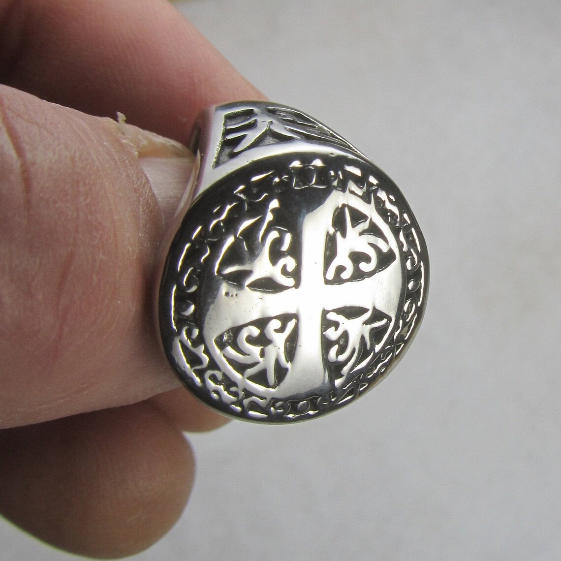 Knight's Templar Signet Stainless Steel Medieval Cross of - Etsy