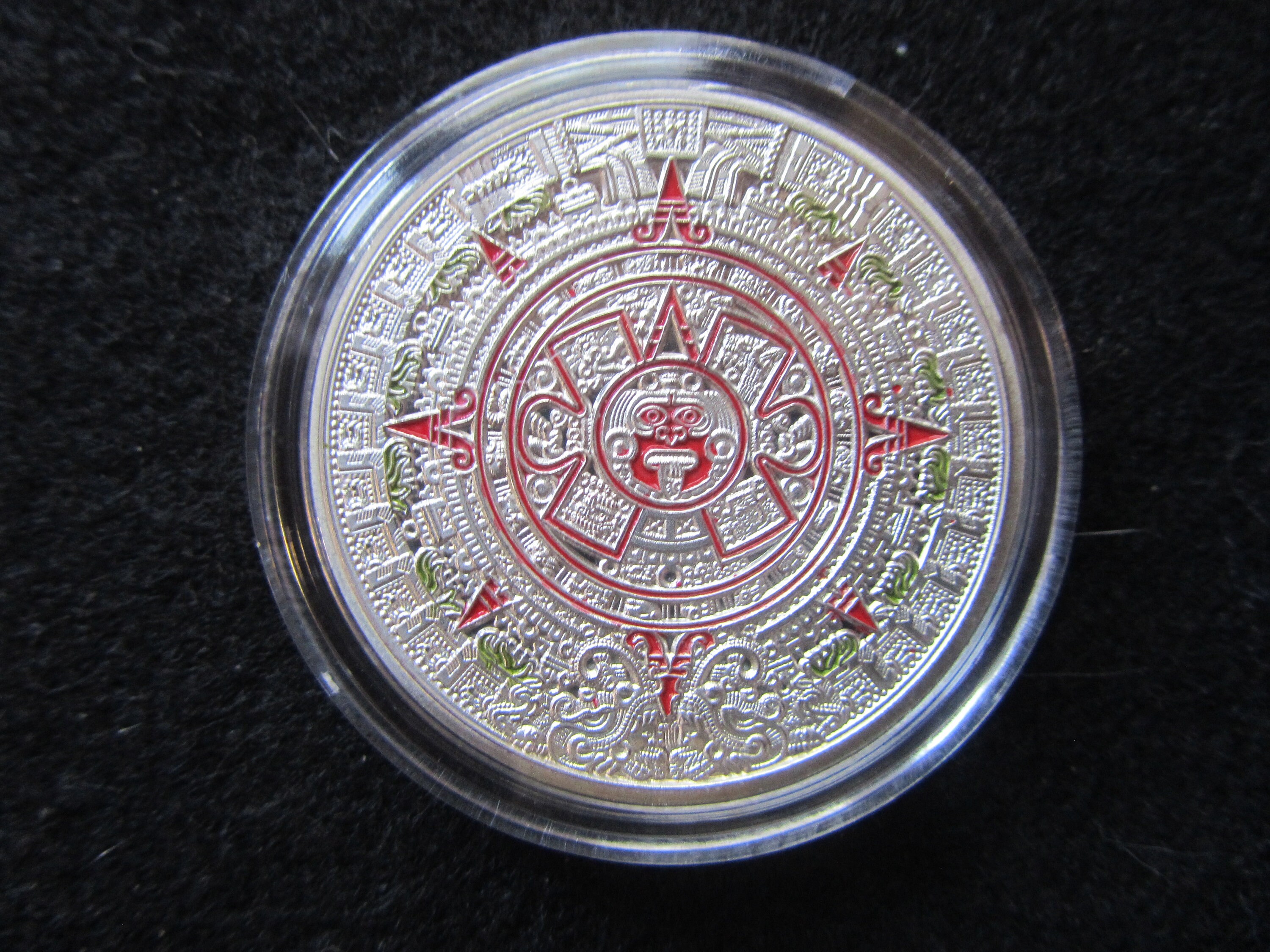 aztec-calendar-gold-silver-pre-columbian-mexico-natives-etsy