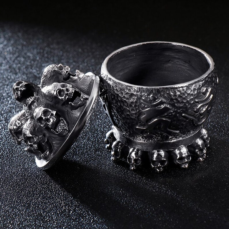 Skull Mantra Incense Burner/ashtray Stainless Steel Smoke Etsy