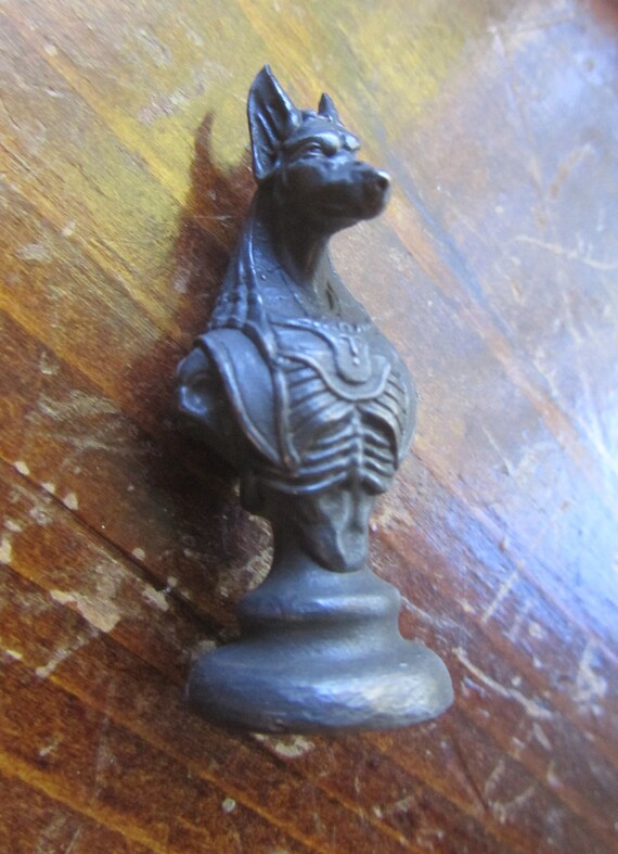 Mini-Anubis Statue Bronze Ancient Egyptian Deity Coll… - Gem