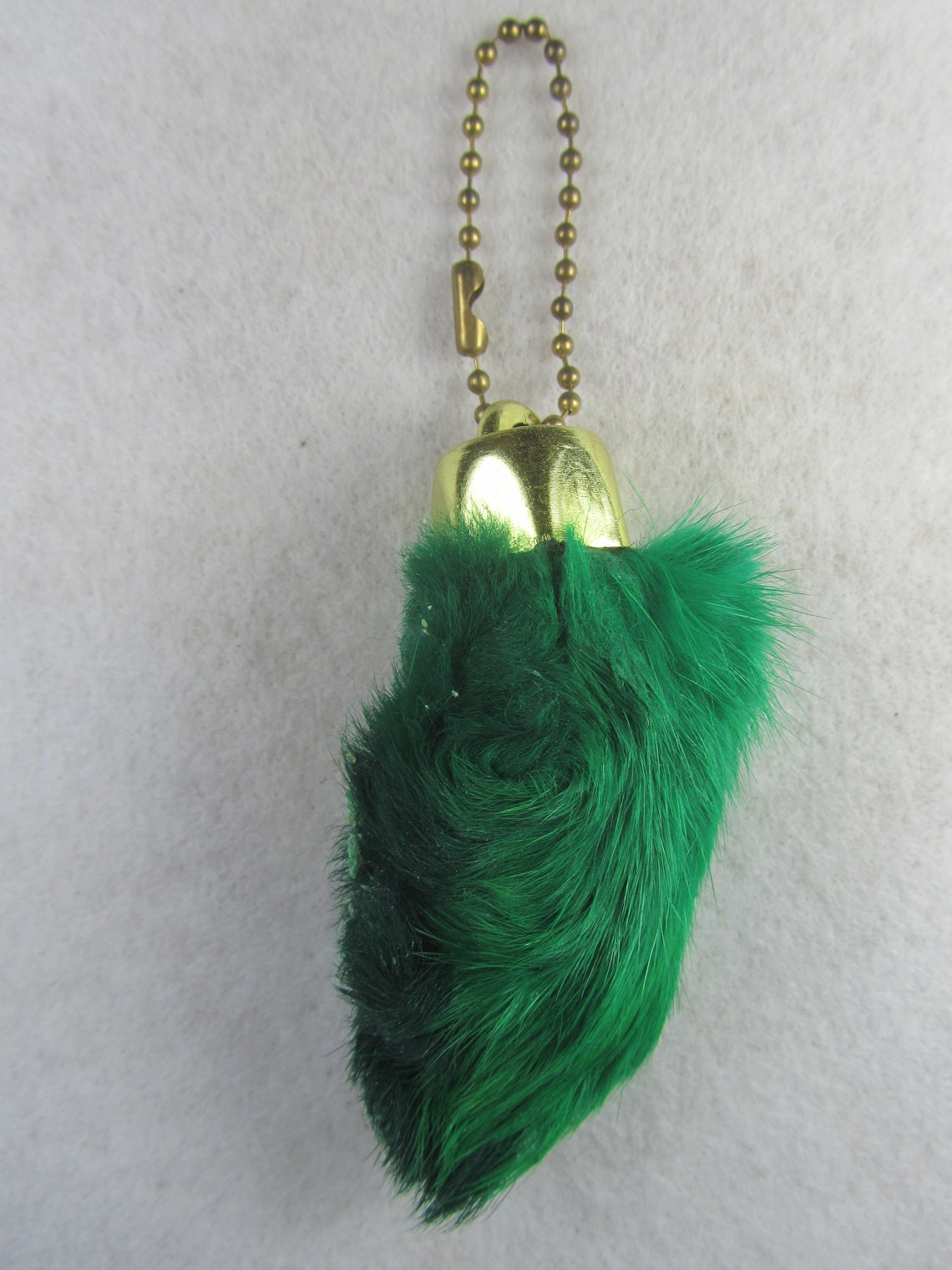 Faux Rabbits Feet Key Chain Good Luck Synthetic Fur Colored Etsy