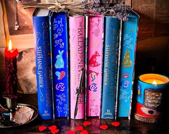 Trilogía Érase una vez un corazón roto: Bordes pintados a mano, portadas del Reino Unido