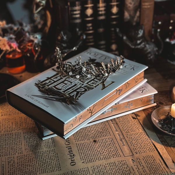 The Stolen Heir & The Prinsoner's Throne HANDGEMALTE BUCHKANTEN - Sammleredition - Sonderedition Buch - Hardcover Fantasy Buch